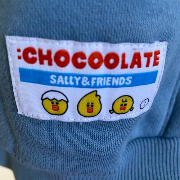 CHOCOOLATE: LINE FRIENDS embroidered ruffled hoodie SZ S - Picture 13 of 14